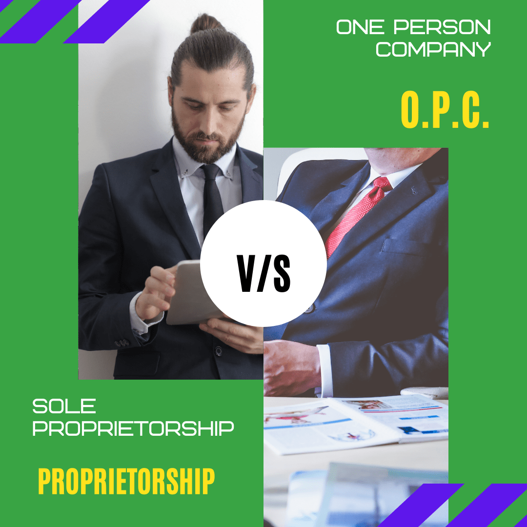 How does a one person company differ from a sole proprietorship?